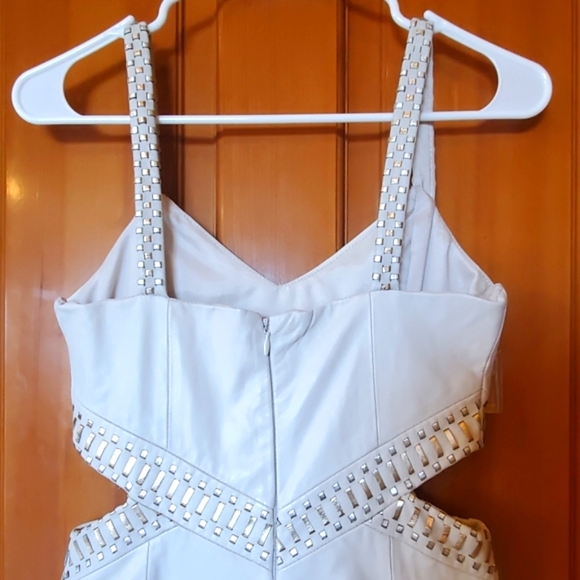 Parker White Leather Dress - Picture 5 of 8